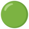 Green Circle emoji on Google